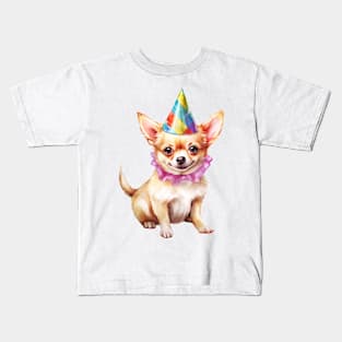 Birthday Chihuahua Dog Kids T-Shirt